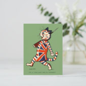 Briefkaart: Patriottische kat Briefkaart (Staand voorkant)