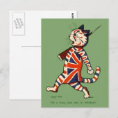 Briefkaart: Patriottische kat Briefkaart (Voorkant / Achterkant)