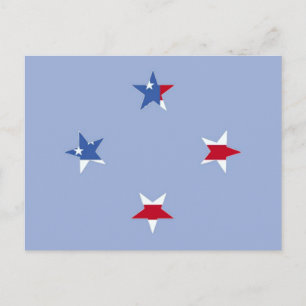 Briefkaart patriottische sterren