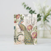 briefkaart Peacock (Staand voorkant)