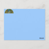 Briefkaart Peacock Pair (Achterkant)