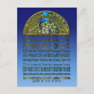 Briefkaart Peacock Pair