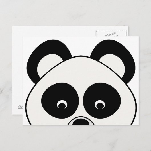Briefkaart Peeping Panda (Voorkant / Achterkant)