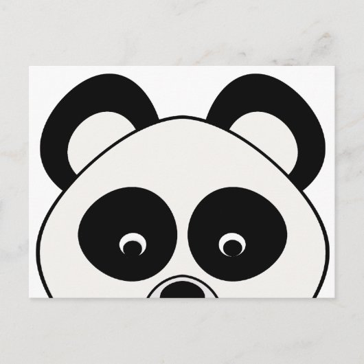 Briefkaart Peeping Panda (Voorkant)