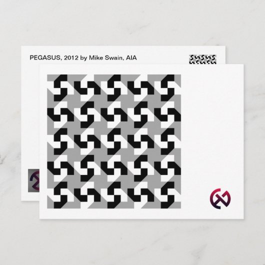Briefkaart PEGASUS (Voorkant / Achterkant)