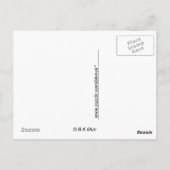 Briefkaart - Pelican op papier (Achterkant)