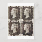 Briefkaart - Penny Black Postage Stamps (Voorkant)