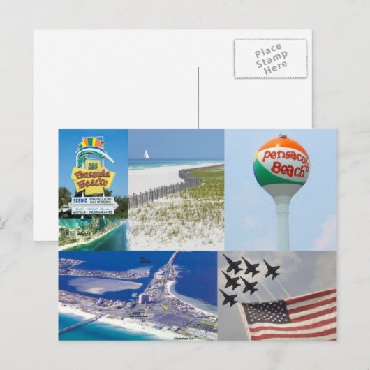 briefkaart pensacola strand florida (Voorkant / Achterkant)
