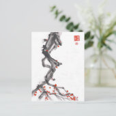 Briefkaart Penseel Art Berry (Staand voorkant)