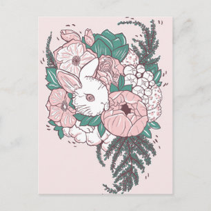 Briefkaart Peony Bunny