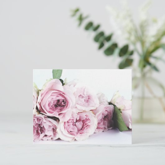 BRIEFKAART PEONY FLOWERS (Staand voorkant)