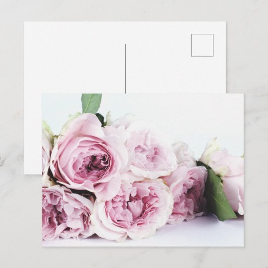 BRIEFKAART PEONY FLOWERS (Voorkant / Achterkant)