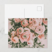 BRIEFKAART PEONY FLOWERS (Voorkant / Achterkant)