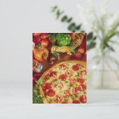 BRIEFKAART PEPPERONI PIZZA (Staand voorkant)