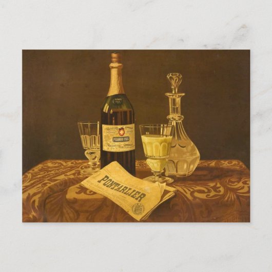 Briefkaart Pernod Fils - Charles Maire schilderij (Voorkant)