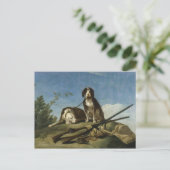 Briefkaart Perros en traílla (Staand voorkant)