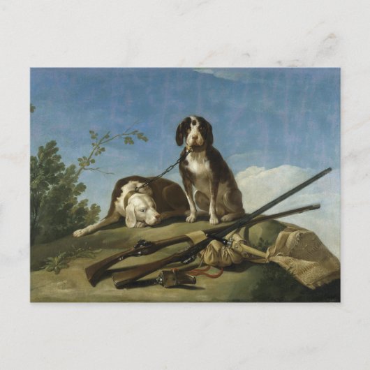 Briefkaart Perros en traílla (Voorkant)