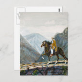 Briefkaart, Peruaanse Paso, op een bergspoor Briefkaart (Voorkant / Achterkant)