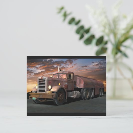 Briefkaart Peterbilt "Duel Truck" (Staand voorkant)