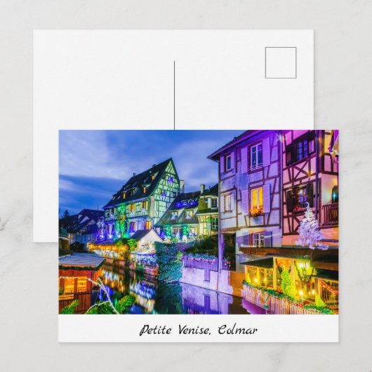 Briefkaart, Petite Venise in Colmar Briefkaart (Voorkant / Achterkant)