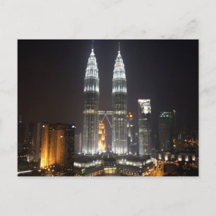 Briefkaart Petronas Towers, Kuala Lumpur, Maleisië