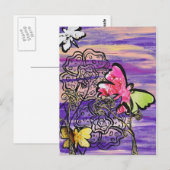 Briefkaart Petten vlinder (Voorkant / Achterkant)