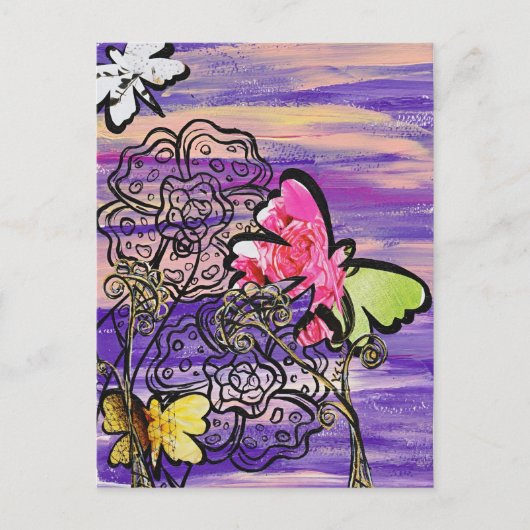 Briefkaart Petten vlinder (Voorkant)