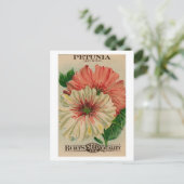 briefkaart petunia-zaadpakket (Staand voorkant)