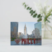 Briefkaart Philadelphia (Staand voorkant)