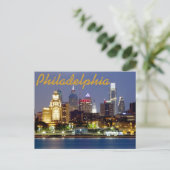 Briefkaart Philadelphia (Staand voorkant)