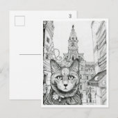 Briefkaart - Philadelphia Cat in de buurt van City (Voorkant / Achterkant)