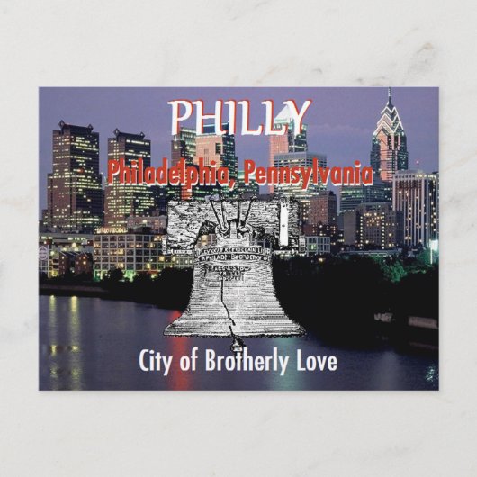 Briefkaart Philadelphia Pennsylvania (Voorkant)