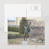 Briefkaart Philadelphia Rocky Statue (Voorkant / Achterkant)