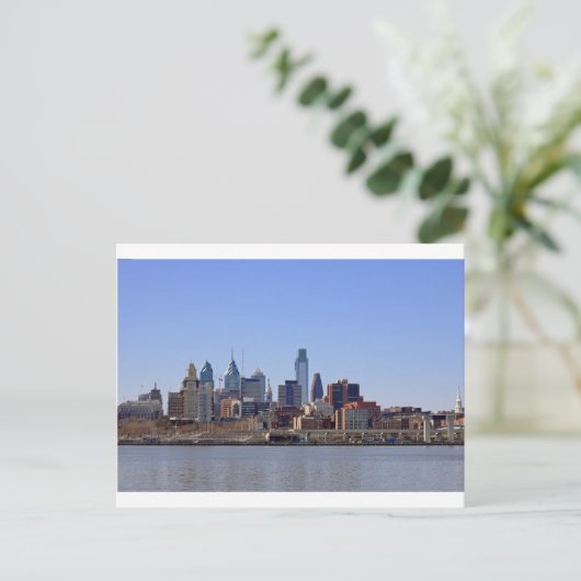 Briefkaart Philadelphia Skyline (Staand voorkant)