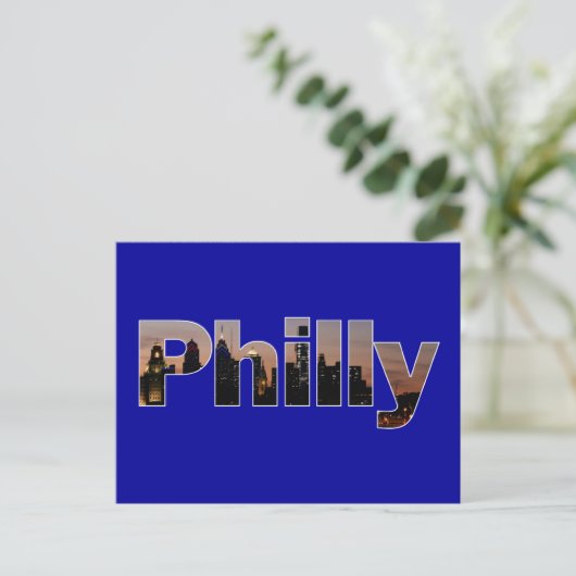 Briefkaart Philly Letters (Staand voorkant)