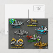 briefkaart "Phins" (Voorkant / Achterkant)