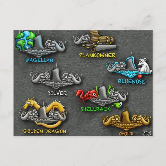 briefkaart "Phins" (Voorkant)