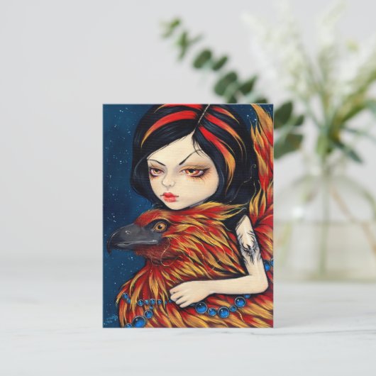 briefkaart "Phoenix Tattoo" (Staand voorkant)