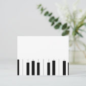 Briefkaart Piano (Staand voorkant)