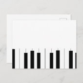 Briefkaart Piano (Voorkant / Achterkant)