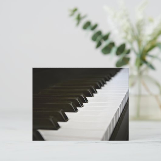 Briefkaart Piano Keys (Staand voorkant)