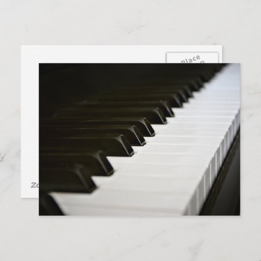 Briefkaart Piano Keys (Voorkant / Achterkant)