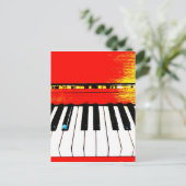 Briefkaart Piano Keys (Staand voorkant)