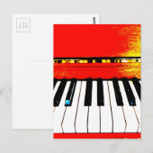 Briefkaart Piano Keys (Voorkant / Achterkant)