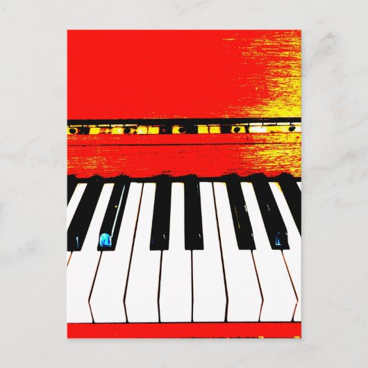 Briefkaart Piano Keys (Voorkant)
