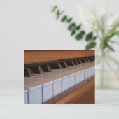 Briefkaart Piano-toetsenbord (Staand voorkant)