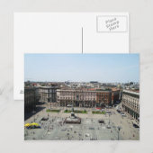 Briefkaart Piazza Duomo Milaan, Italië (Voorkant / Achterkant)