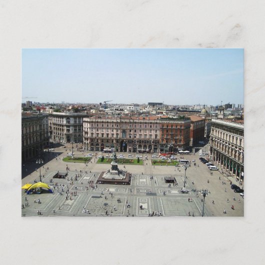 Briefkaart Piazza Duomo Milaan, Italië (Voorkant)