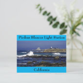 Briefkaart Piedras Blancas Light (Staand voorkant)