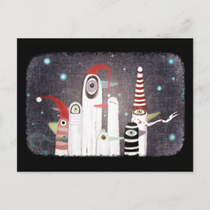 Briefkaart pinguïns